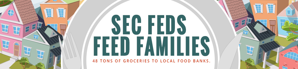 SEC Feds Feed Families - 48 Tons of Groceries to Local Food Banks